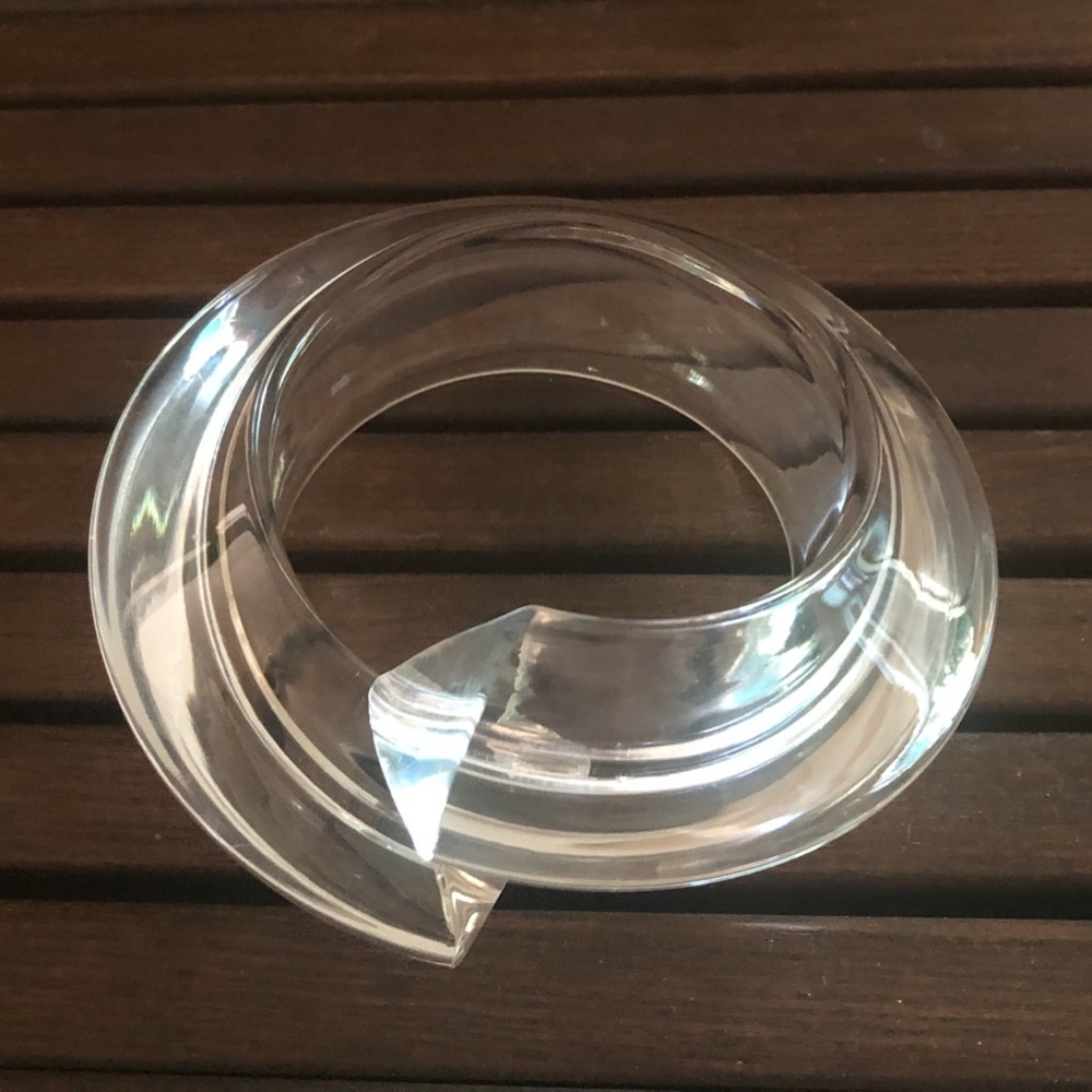 VTG 1980's Clear Acrylic Cuff Bracelet